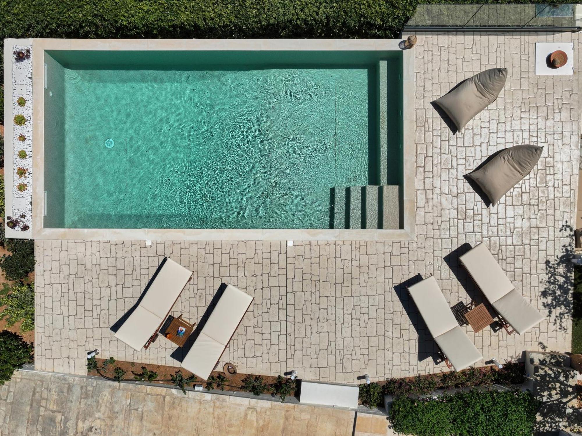 Spacious Villa With Private Eco-Pool And Panoramic Sea View Agia Pelagia Eksteriør billede