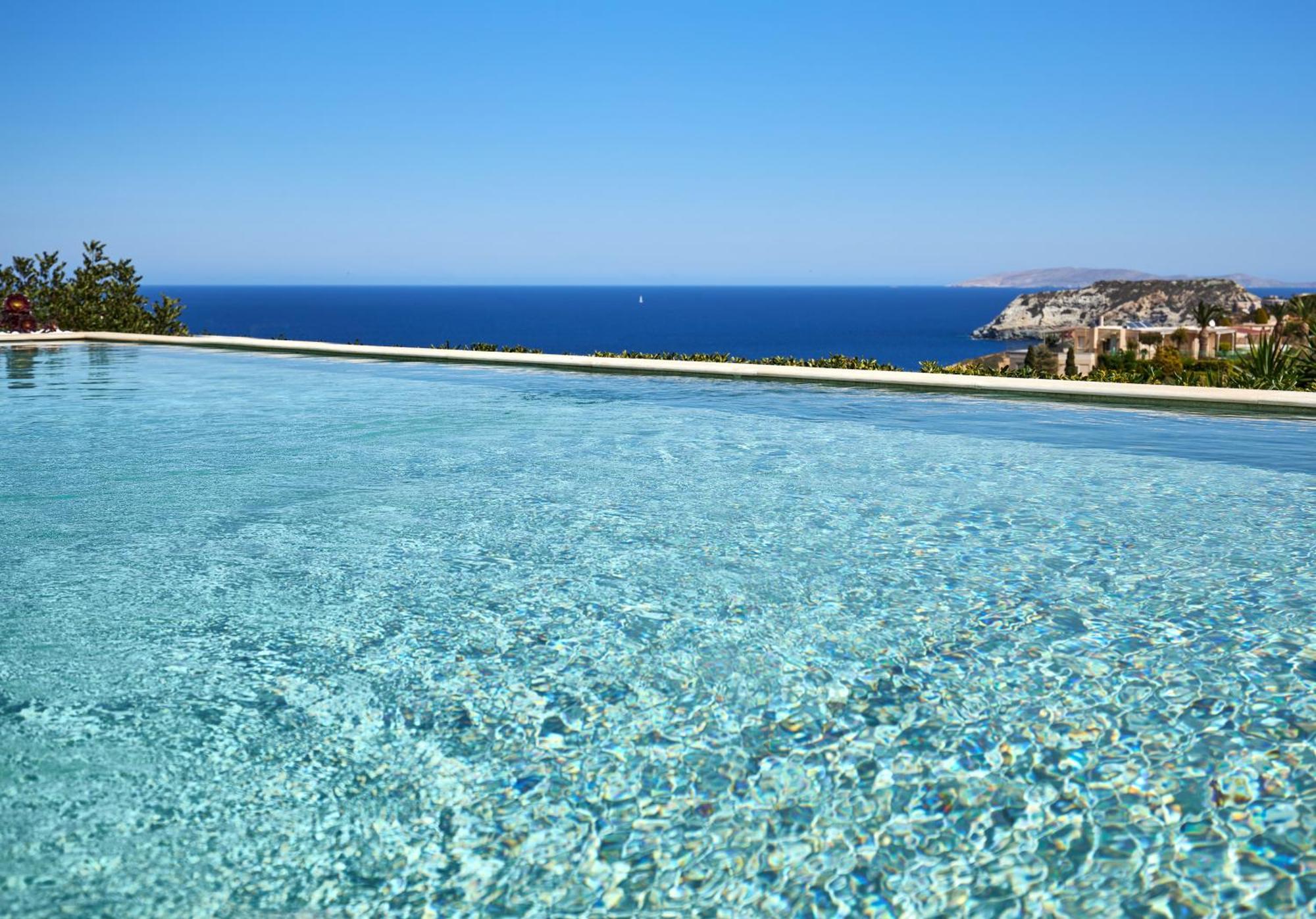 Spacious Villa With Private Eco-Pool And Panoramic Sea View Agia Pelagia Eksteriør billede