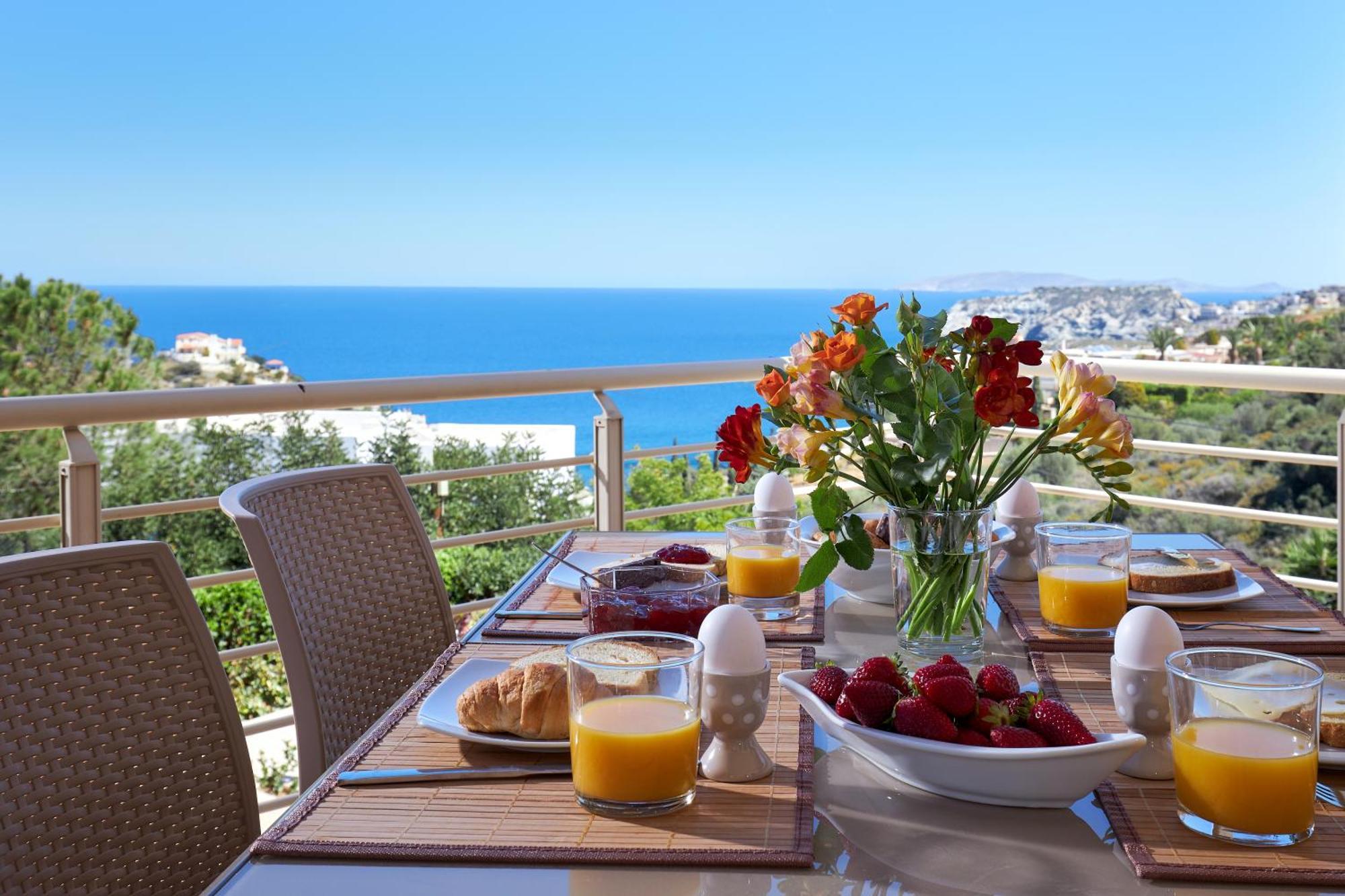 Spacious Villa With Private Eco-Pool And Panoramic Sea View Agia Pelagia Eksteriør billede