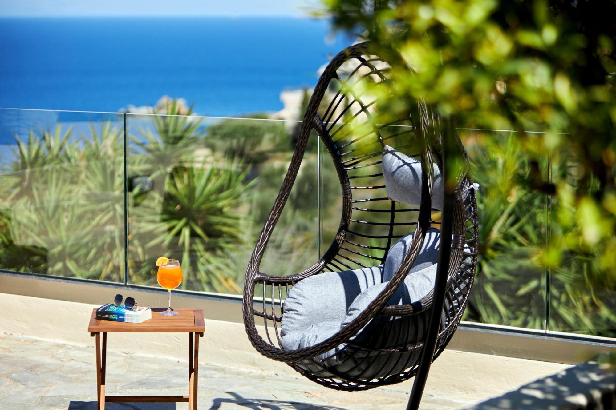 Spacious Villa With Private Eco-Pool And Panoramic Sea View Agia Pelagia Eksteriør billede