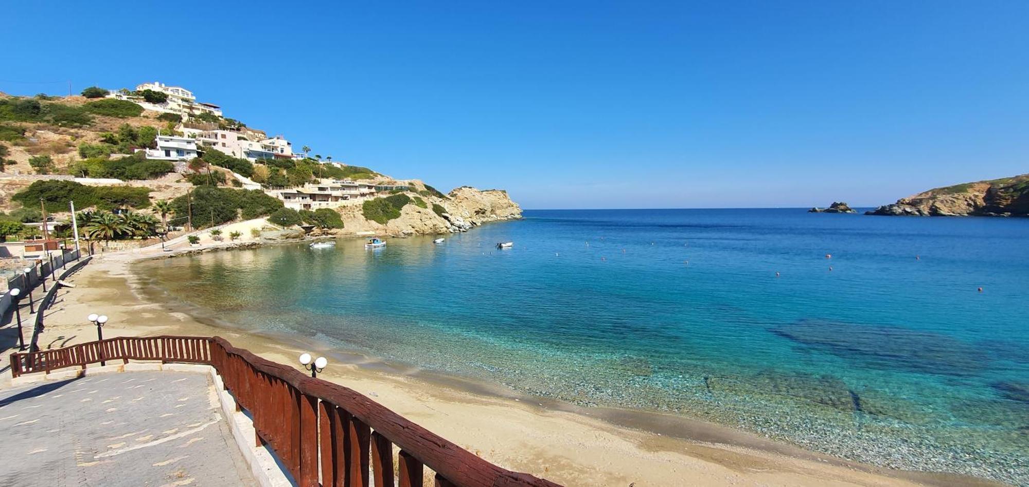 Spacious Villa With Private Eco-Pool And Panoramic Sea View Agia Pelagia Eksteriør billede