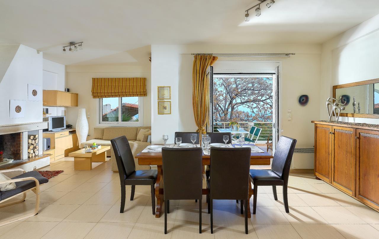 Spacious Villa With Private Eco-Pool And Panoramic Sea View Agia Pelagia Eksteriør billede