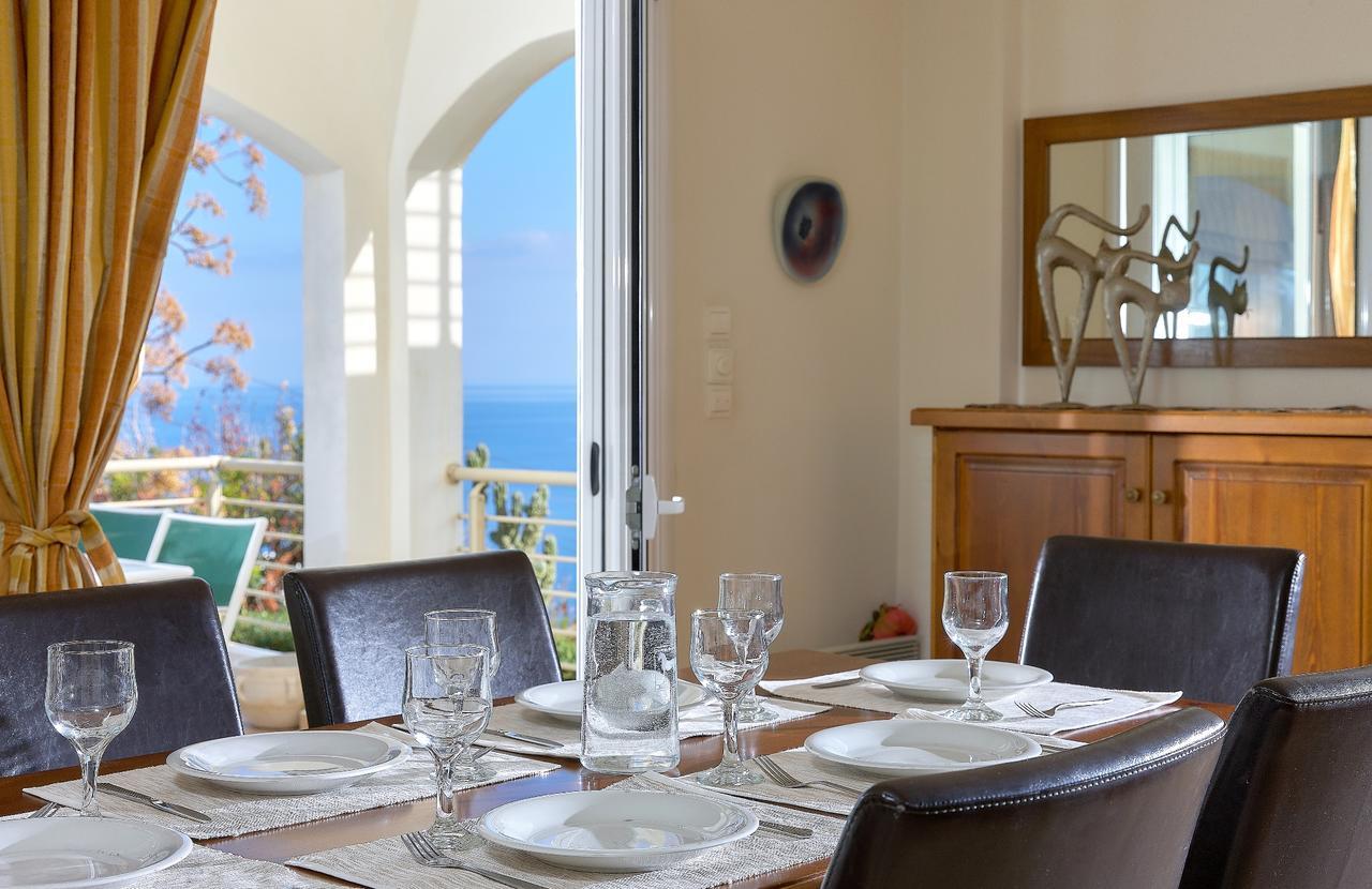 Spacious Villa With Private Eco-Pool And Panoramic Sea View Agia Pelagia Eksteriør billede