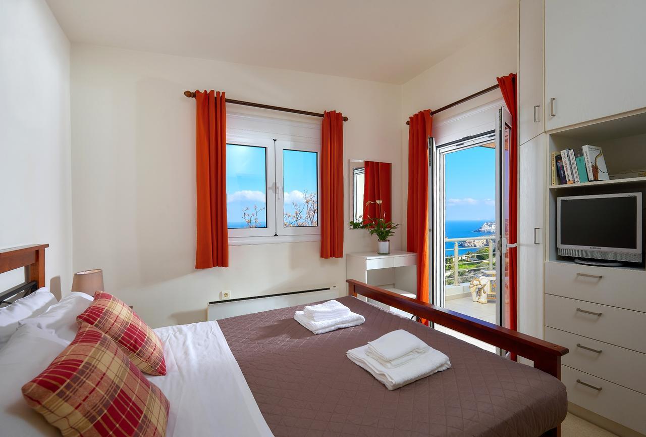 Spacious Villa With Private Eco-Pool And Panoramic Sea View Agia Pelagia Eksteriør billede