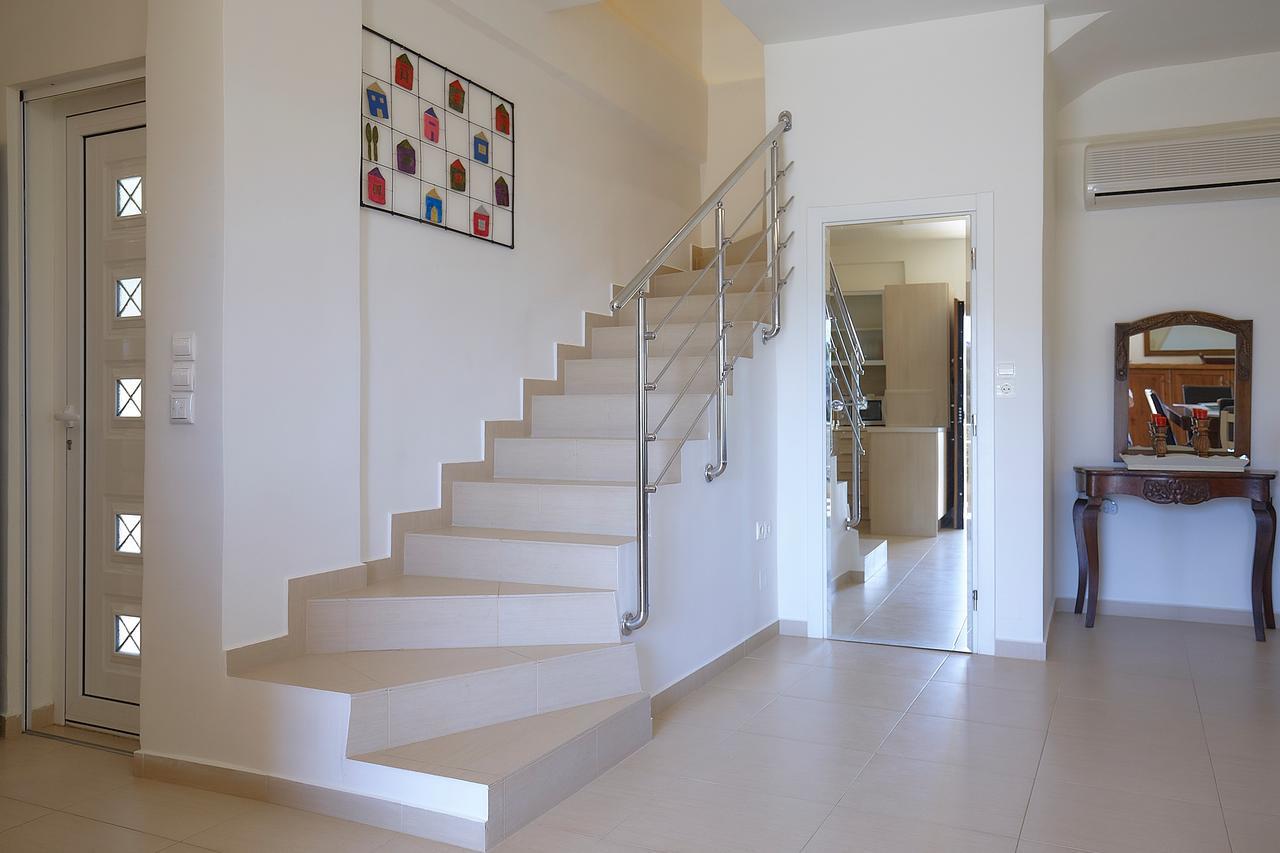 Spacious Villa With Private Eco-Pool And Panoramic Sea View Agia Pelagia Eksteriør billede